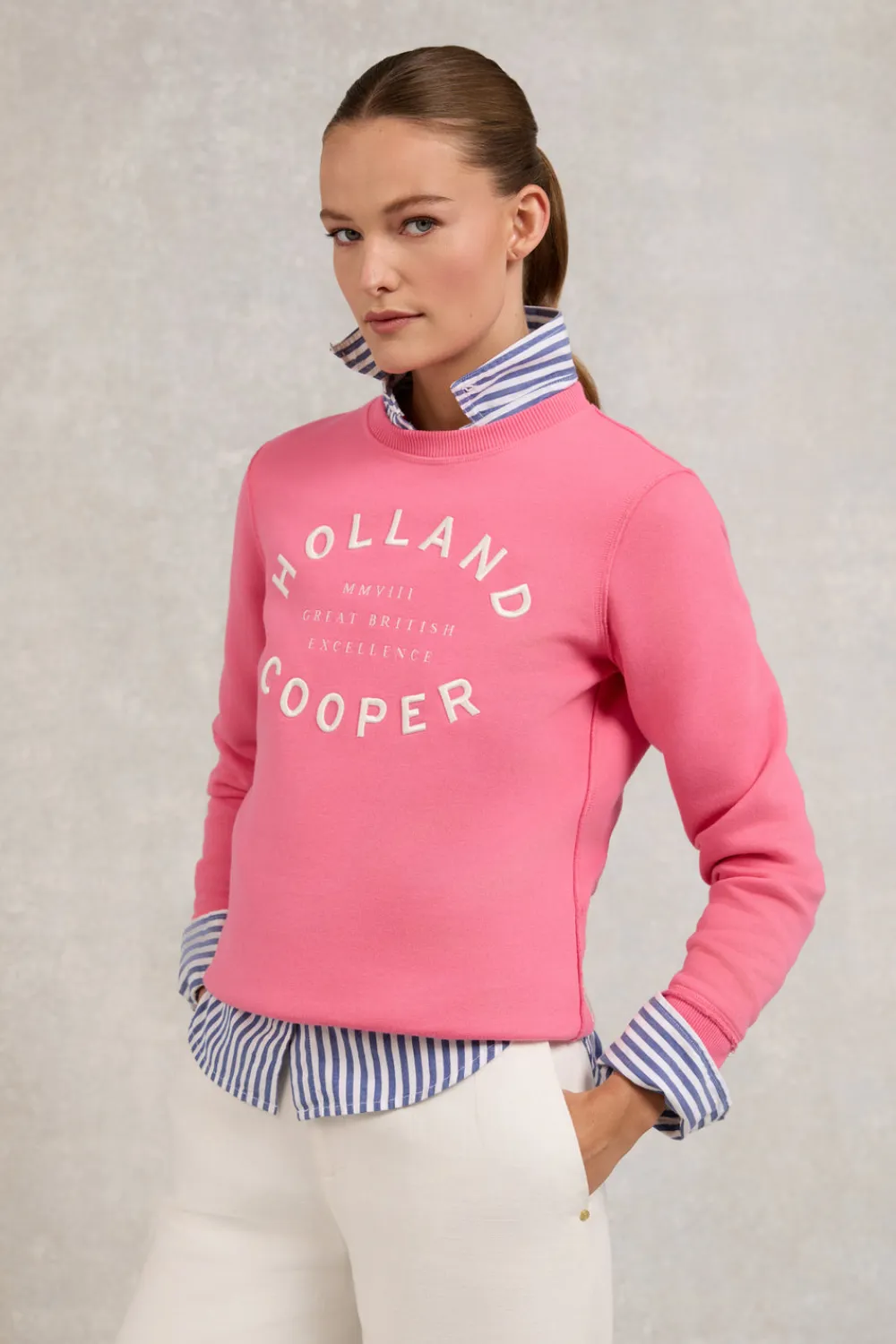 Women Holland Cooper Sweatshirts>Varsity Crew