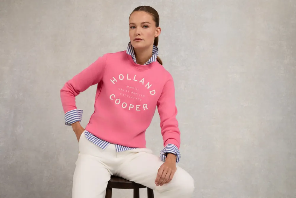 Women Holland Cooper Sweatshirts>Varsity Crew