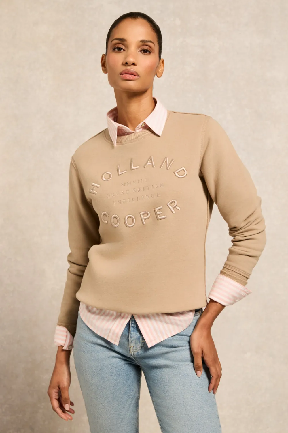Women Holland Cooper Sweatshirts>Varsity Crew
