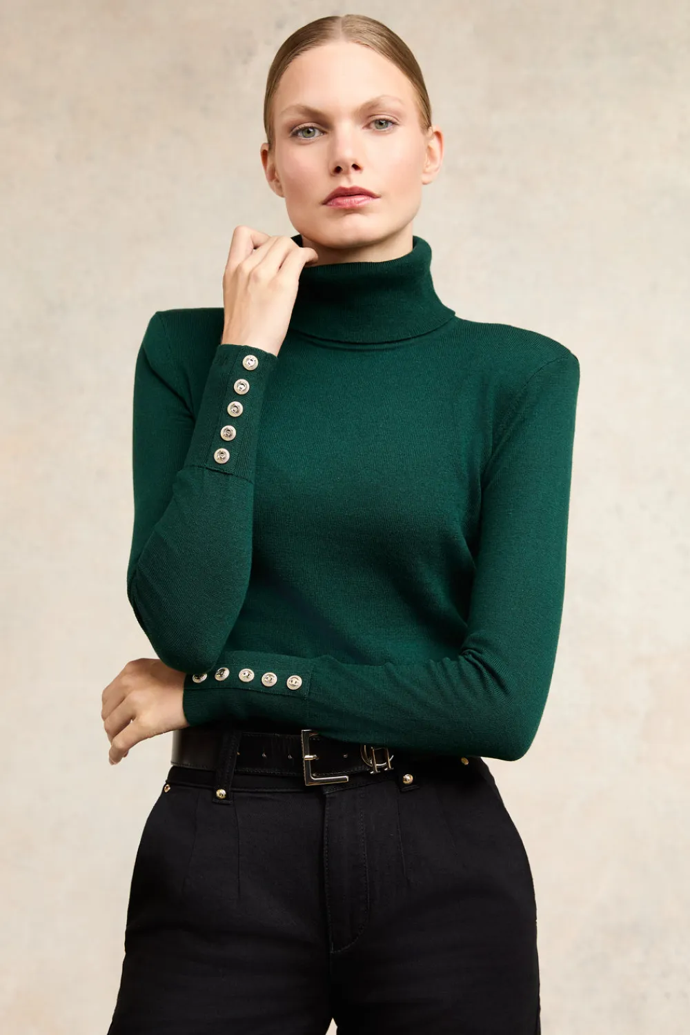 Women Holland Cooper Knitwear>Victoria Cashmere Roll Neck
