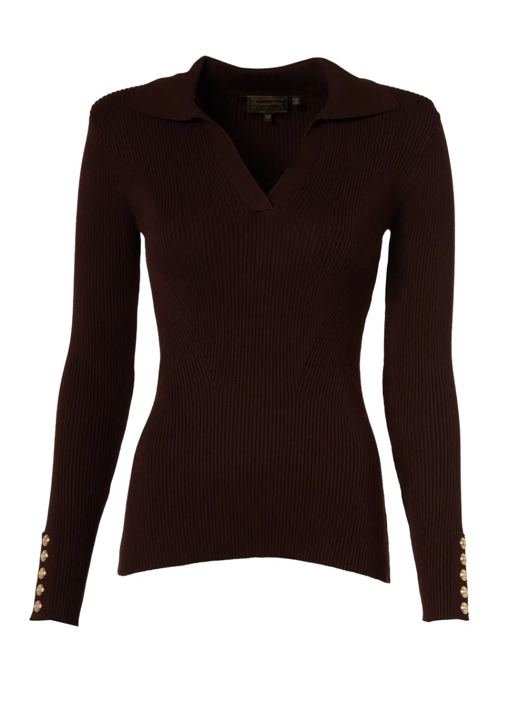 Women Holland Cooper Knitwear|Tops>V-Neck Rib Top